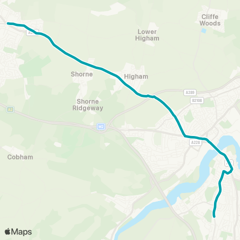 Arriva Kent and Surrey Grammar Schools - Lion Garage map