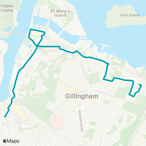 Arriva Kent and Surrey Chatham Railway Station - The Strand map