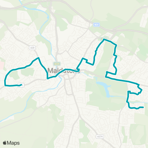 Arriva Kent and Surrey The Hundred of Hoo Academy Grounds - Lapwing Rd map