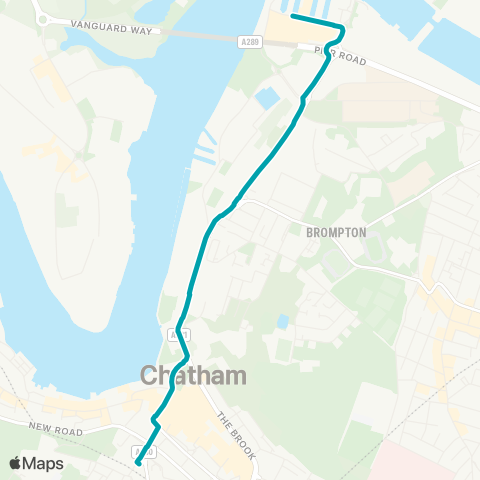 Arriva Kent and Surrey Chatham Railway Sta - Dockside Outlet map