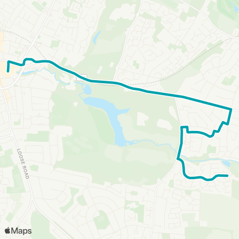 Arriva Kent and Surrey Pennine Way - Chequers Bus Station map
