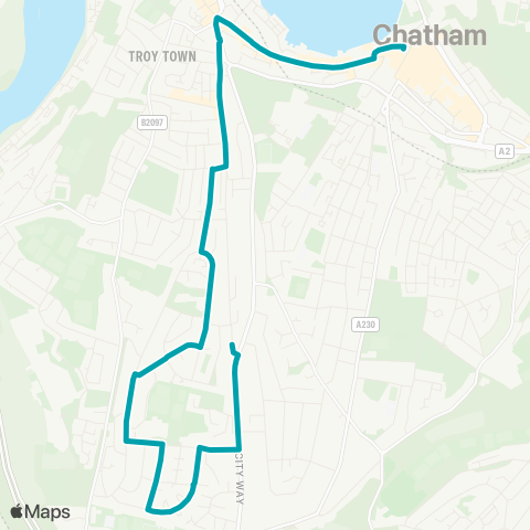 Arriva Kent and Surrey The George - Waterfront Bus Station map