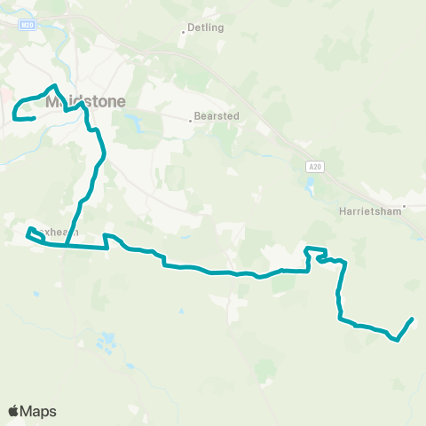 Arriva Kent and Surrey King Street - Spice Lounge map