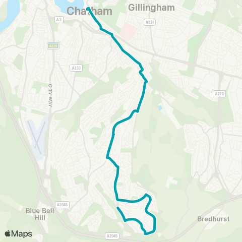 Arriva Kent and Surrey Waterfront Bus Sta - The Kestrel Shopping Ctr map