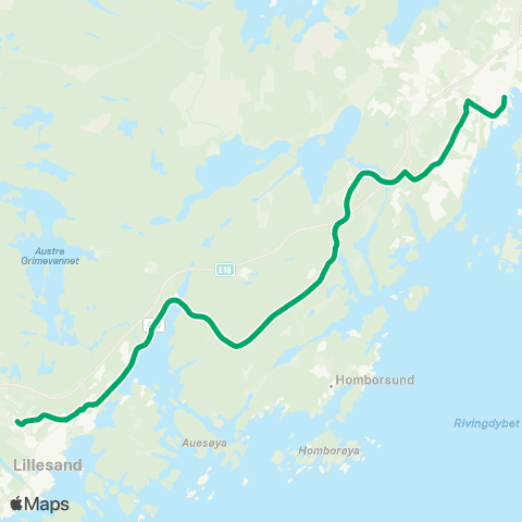 AKT - Agder kollektivfrafikk Skoleskyss Videreg. Skolebusser Lillesand map