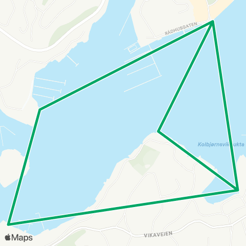 AKT - Agder kollektivtrafikk Byferjer Arendal map