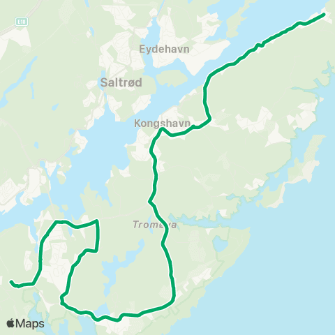AKT - Agder kollektivfrafikk Skoleskyss Skolebusser Roligheden / Sandnes map