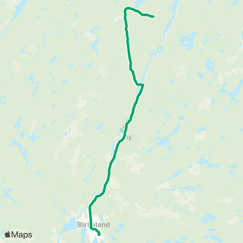 AKT - Agder kollektivfrafikk Skoleskyss Skolebusser Birkeland map