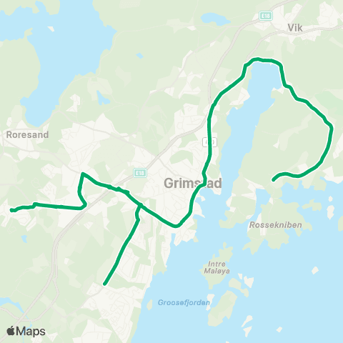 AKT - Agder kollektivfrafikk Skoleskyss Skolebusser Hesnes Og Jappa map