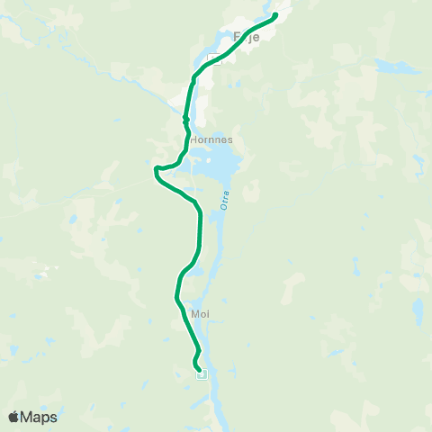 AKT - Agder kollektivfrafikk Skoleskyss Skulebussar Evje Og Hornnes map