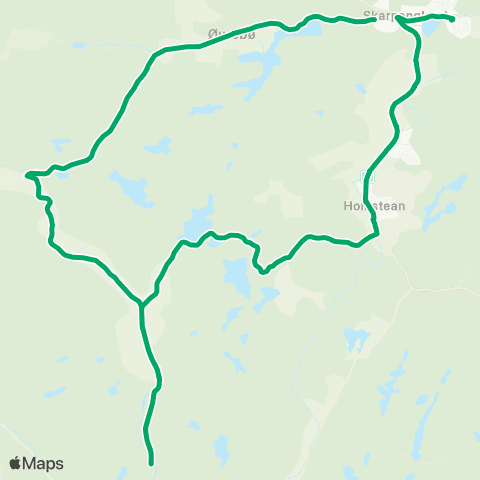 AKT - Agder kollektivfrafikk Skoleskyss Homstean / Stallemo - Skarpengl. map