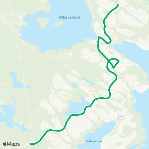 AKT - Agder kollektivfrafikk Skoleskyss Gimlekollen - Havlimyra Sk map