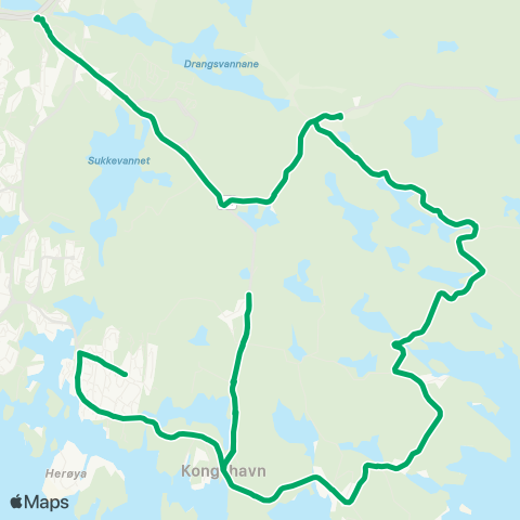 AKT - Agder kollektivtrafikk Rona-Ytre Randesund-Dvergsnes map