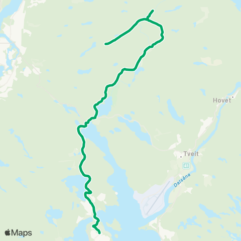 AKT - Agder kollektivtrafikk Erkleiv - Justvik Skole map
