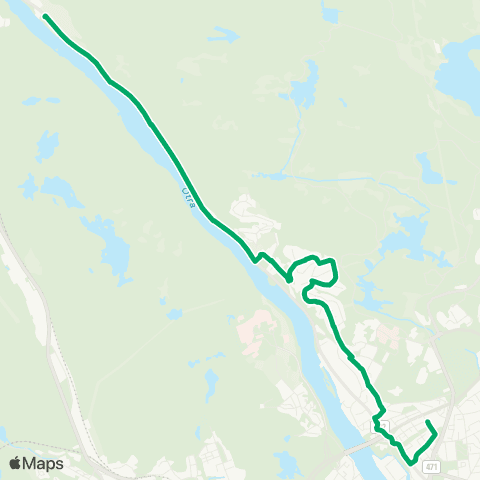 AKT - Agder kollektivfrafikk Skoleskyss Sødal - Lovisenlund Sk map