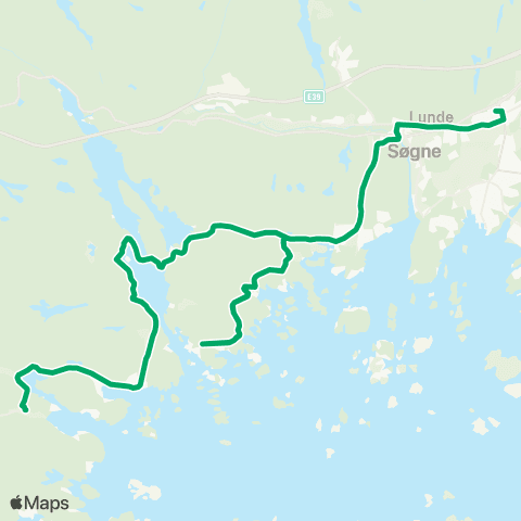 AKT - Agder kollektivfrafikk Skoleskyss Ålo - Tangvall map