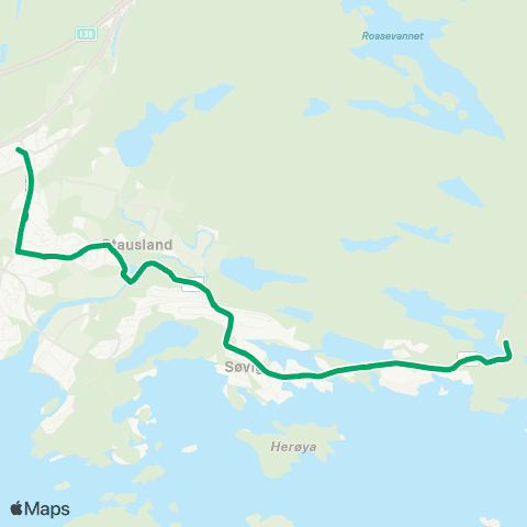 AKT - Agder kollektivfrafikk Skoleskyss Langenes-Tangvall-Tinntjønn map