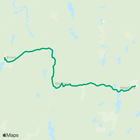 AKT - Agder kollektivtrafikk Sveindal - Hægeland map
