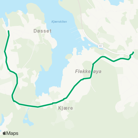 AKT - Agder kollektivtrafikk Flekkerøy-Vågsbygd-Kr.Sand map