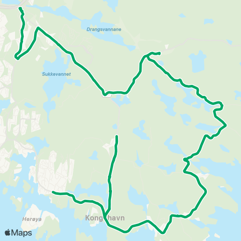 AKT - Agder kollektivtrafikk Ytre Randesund-Kongsgård II-Kr map