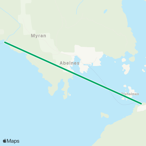 AKT - Agder kollektivtrafikk Andabeløy - Abelnes map