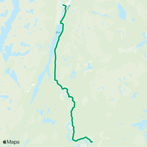 AKT - Agder kollektivtrafikk Åseral-Evje map