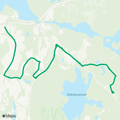 AKT - Agder kollektivfrafikk Skoleskyss Benestad - Strømme - Søm map