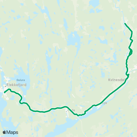 AKT - Agder kollektivfrafikk Skoleskyss Skolebuss I Kvinesdal map