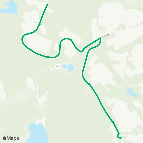 AKT - Agder kollektivfrafikk Skoleskyss Bråvann - Voiebyen Skole map