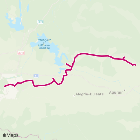 AlavaBus Vitoria-Gasteiz ↔ Narbaiza map