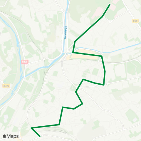 Ales'Y Hôpital - Gare routière map