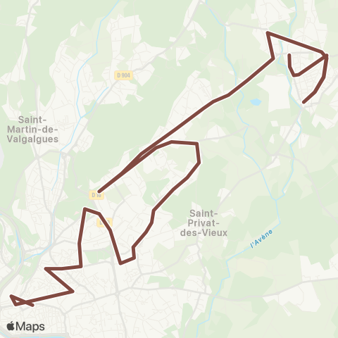 Ales'Y Salindres - Ales Gare routière map