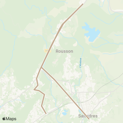 Ales'Y Allegre - Salindres map