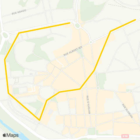 Ales'Y Navette Alesy Orange map