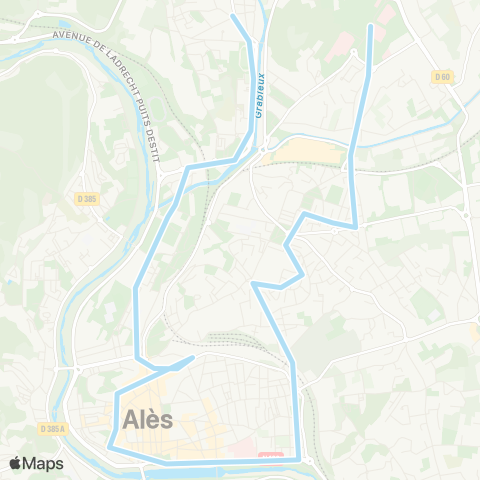 Ales'Y TAD Hôpital - Forges map