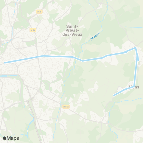 Ales'Y TAD Mons - Ales Gare routière map