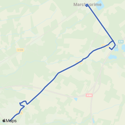 Alégo Mios Libération - Marcheprime Gare map