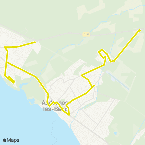 Alégo Andernos Querquillas PEI - Arès Portes du Bassin PEI map