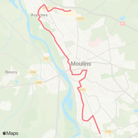 Aléo Zone commerciale N. - Pl. Jean Moulin - Fromenteau map