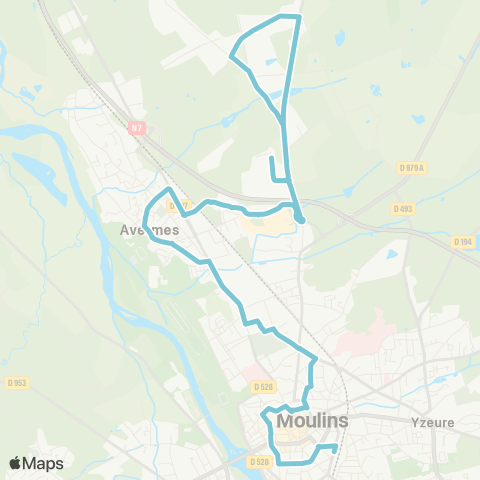 Aléo Gare SNCF - Pl. Jean Moulin - Petits Vernats map