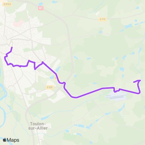 Aléo Logiparc Express map