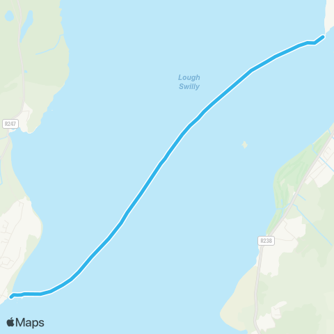 Lough Swilly Ferry Buncrana - Rathmullan map