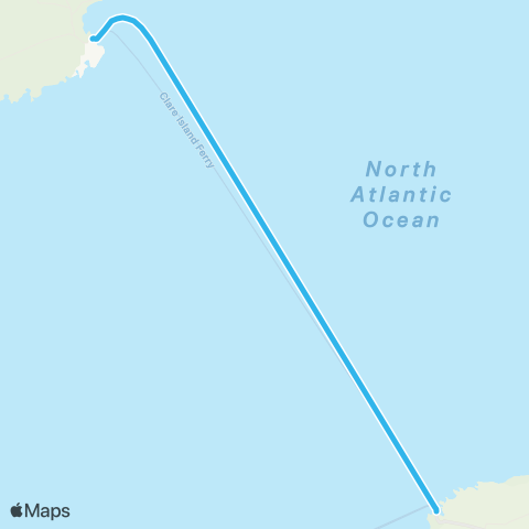Clare Island Ferry Roonah Pier - Clare Island map