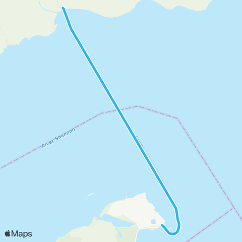 Shannon Ferry Killimer - Tarbert map