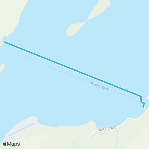 Whiddy Ferry Bantry - Whiddy Island map