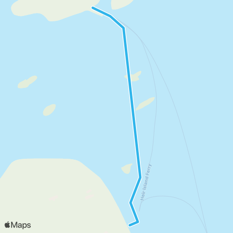 Heir Island Ferry Cunnamore Pier - Heir Island map