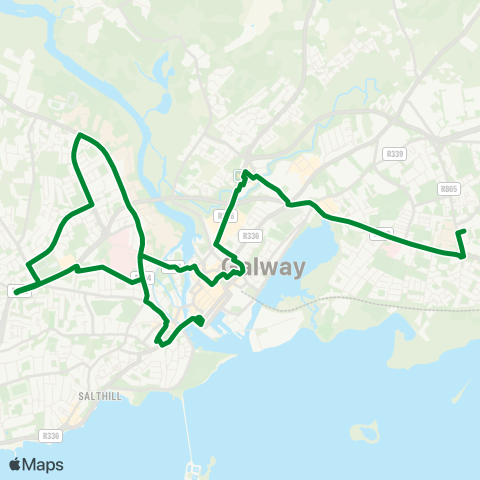 MCD Minibus Hire Galway Student Night Link map