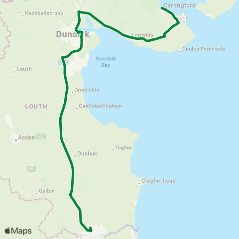 Patrick Keenan Carlingford - Drogheda map