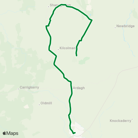 Catherine Madigan Creeves - Newcastle West map