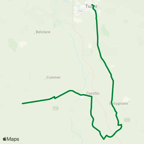 Farragher International Travel Services Glennaneeny - Tuam map